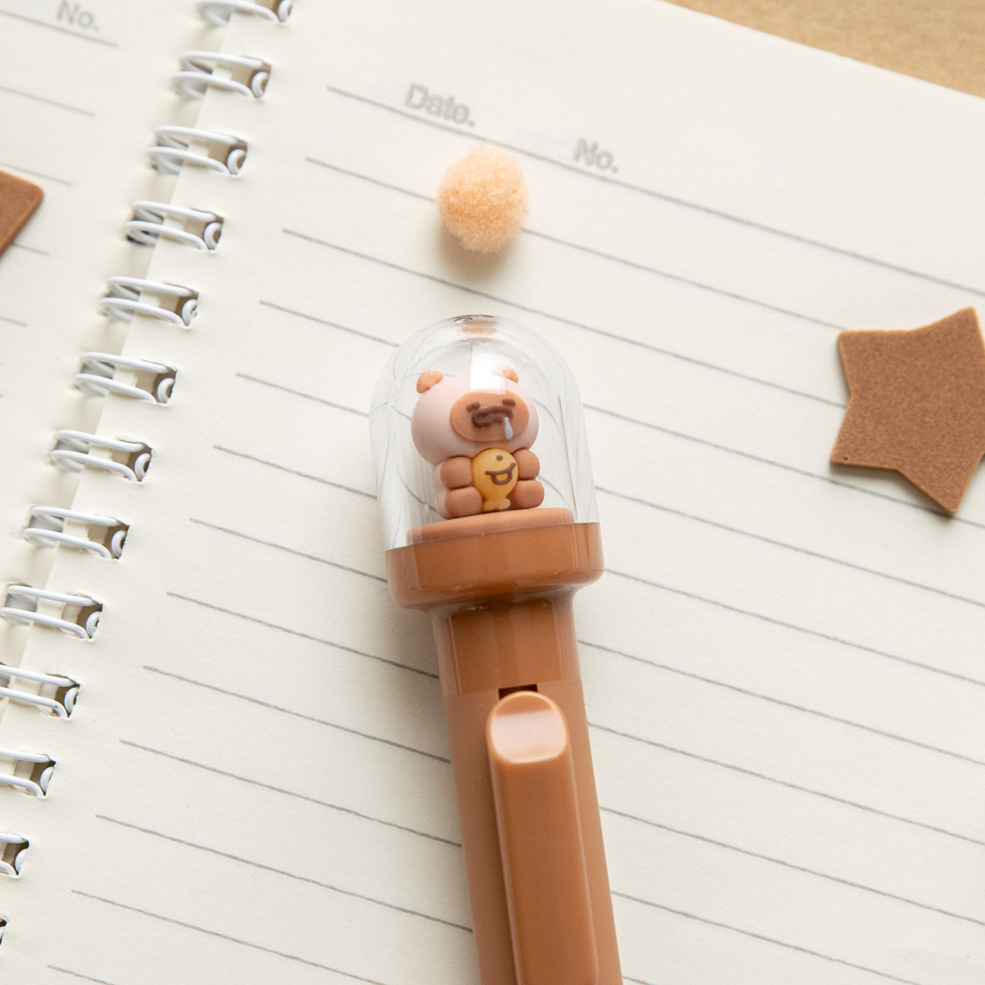 Stylo Kawaii Boule à neige – Doggy Cat