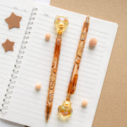 Stylo Gel Cristal Kawaii - Ourson & Brioche