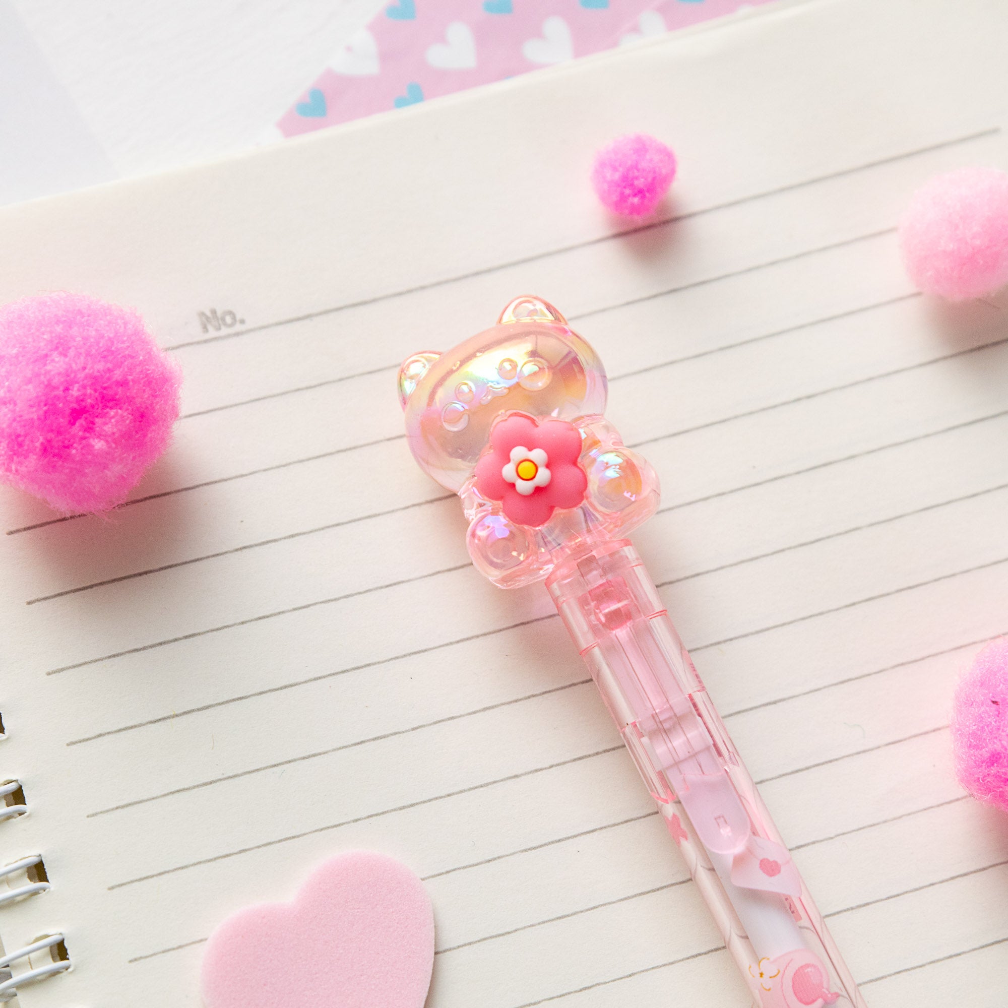 Crayon Mine Eternelle Cristal Kawaii - Chat & Fleur