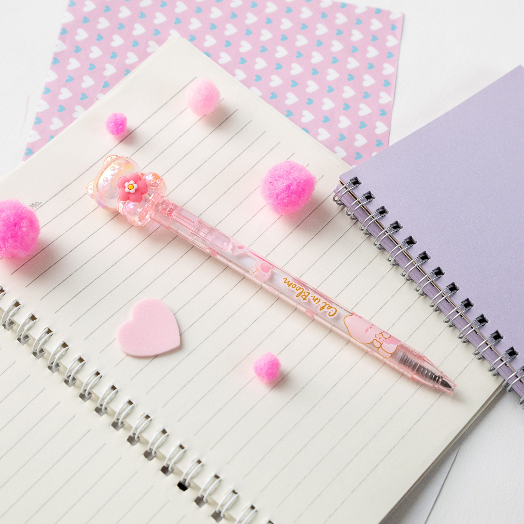 Crayon Mine Eternelle Cristal Kawaii - Chat & Fleur