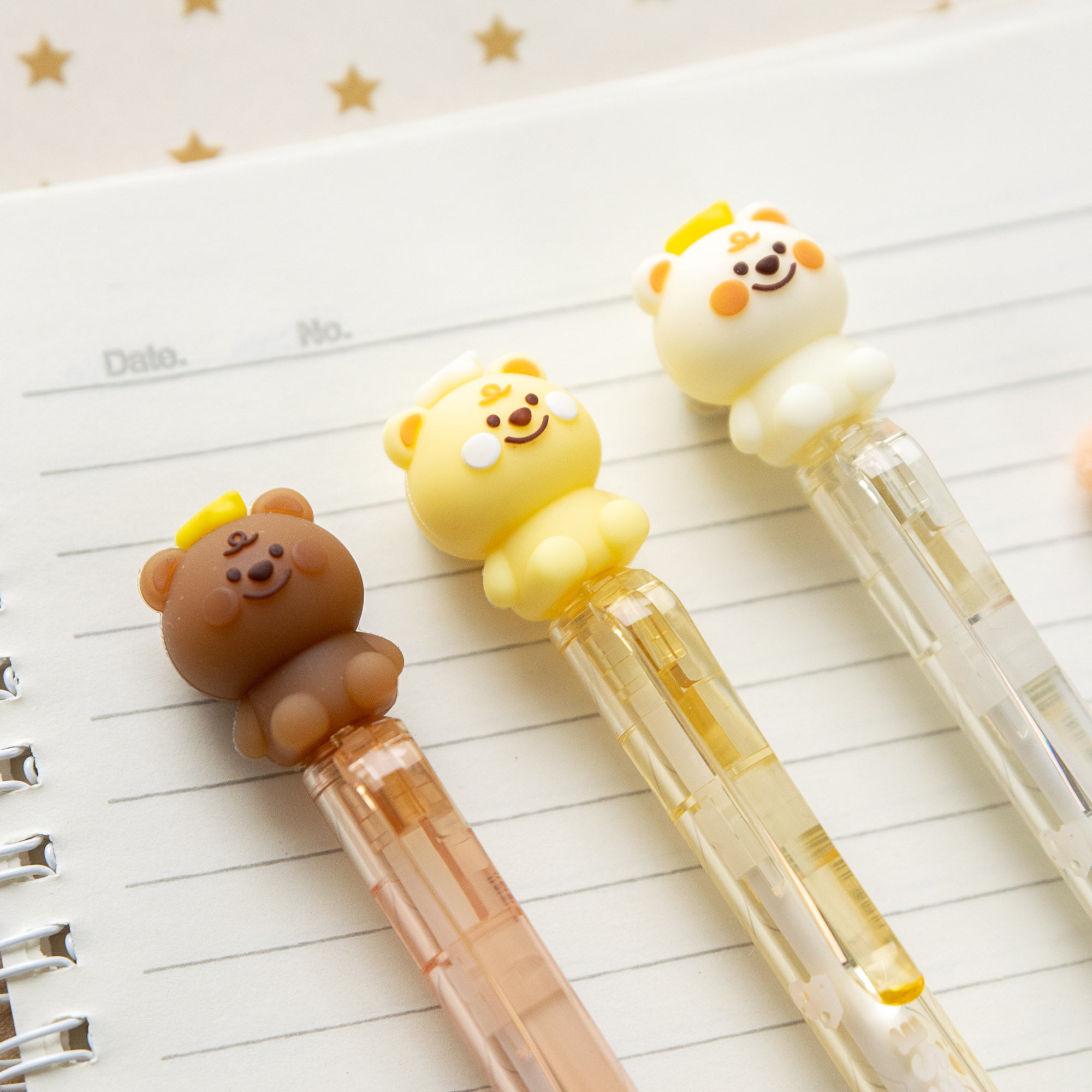 Stylo Gel Effaçable Kawaii - Ourson & Fromage