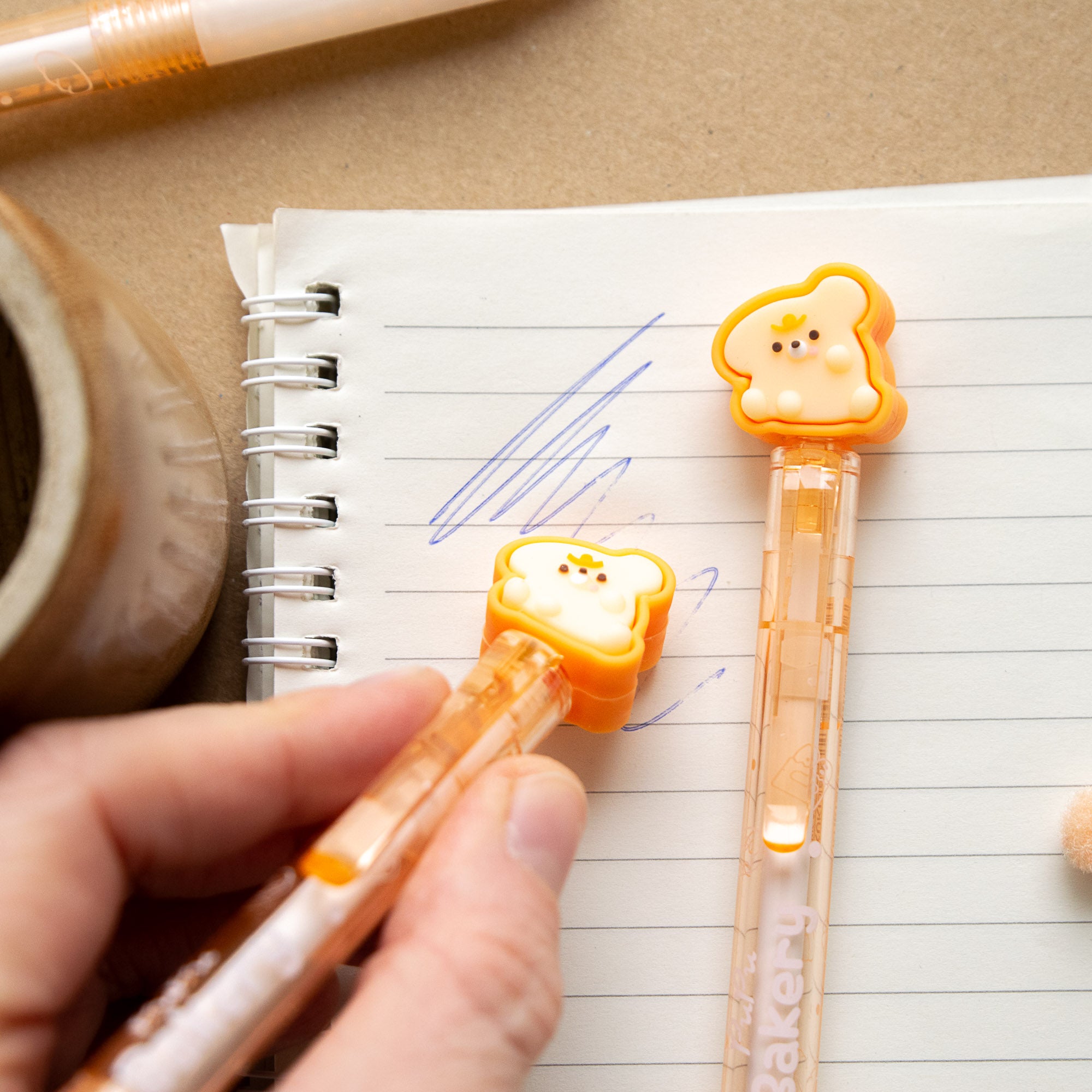 Stylo Gel Effaçable Kawaii - Toast