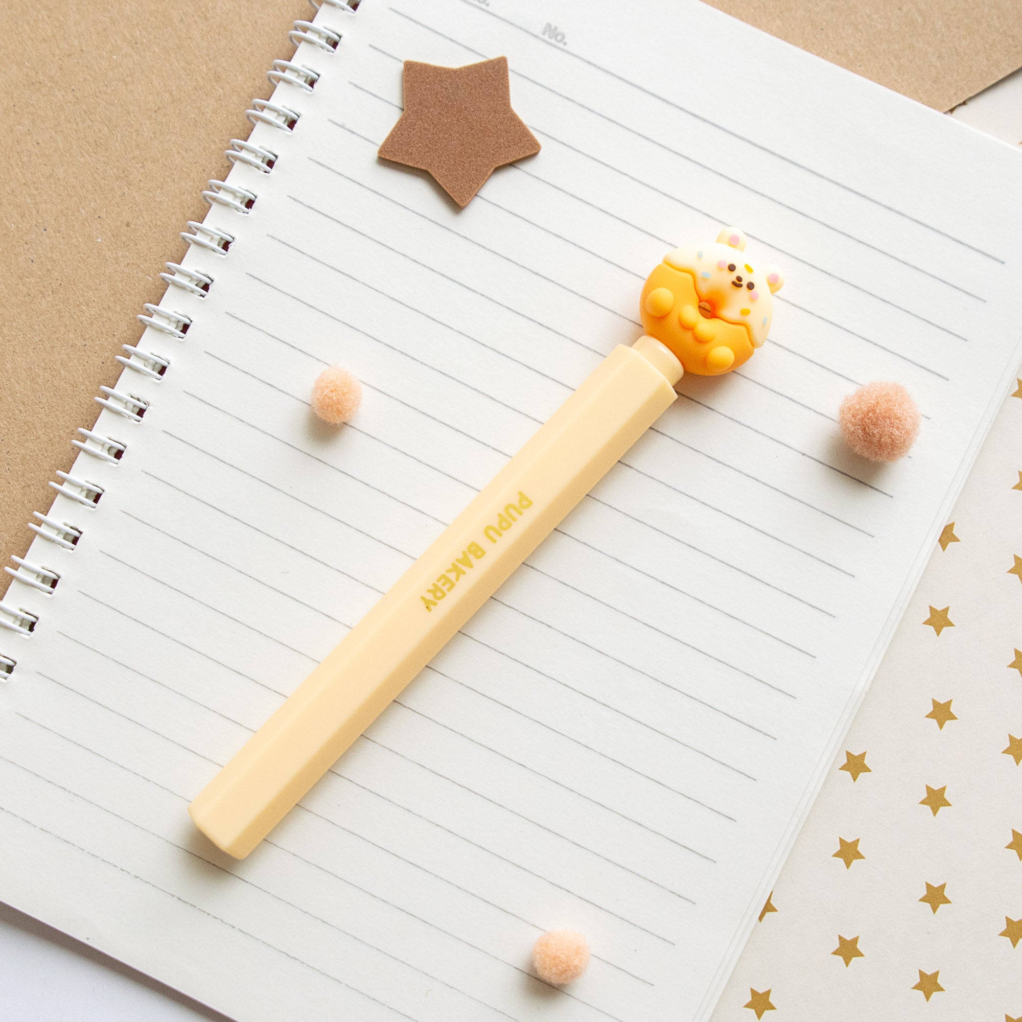 Stylo Kawaii Glossy Tube - Ourson Donut
