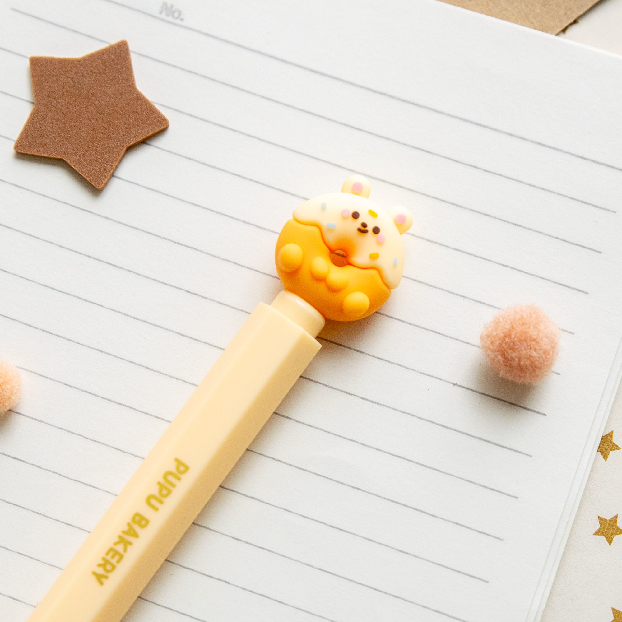 Stylo Kawaii Glossy Tube - Ourson Donut