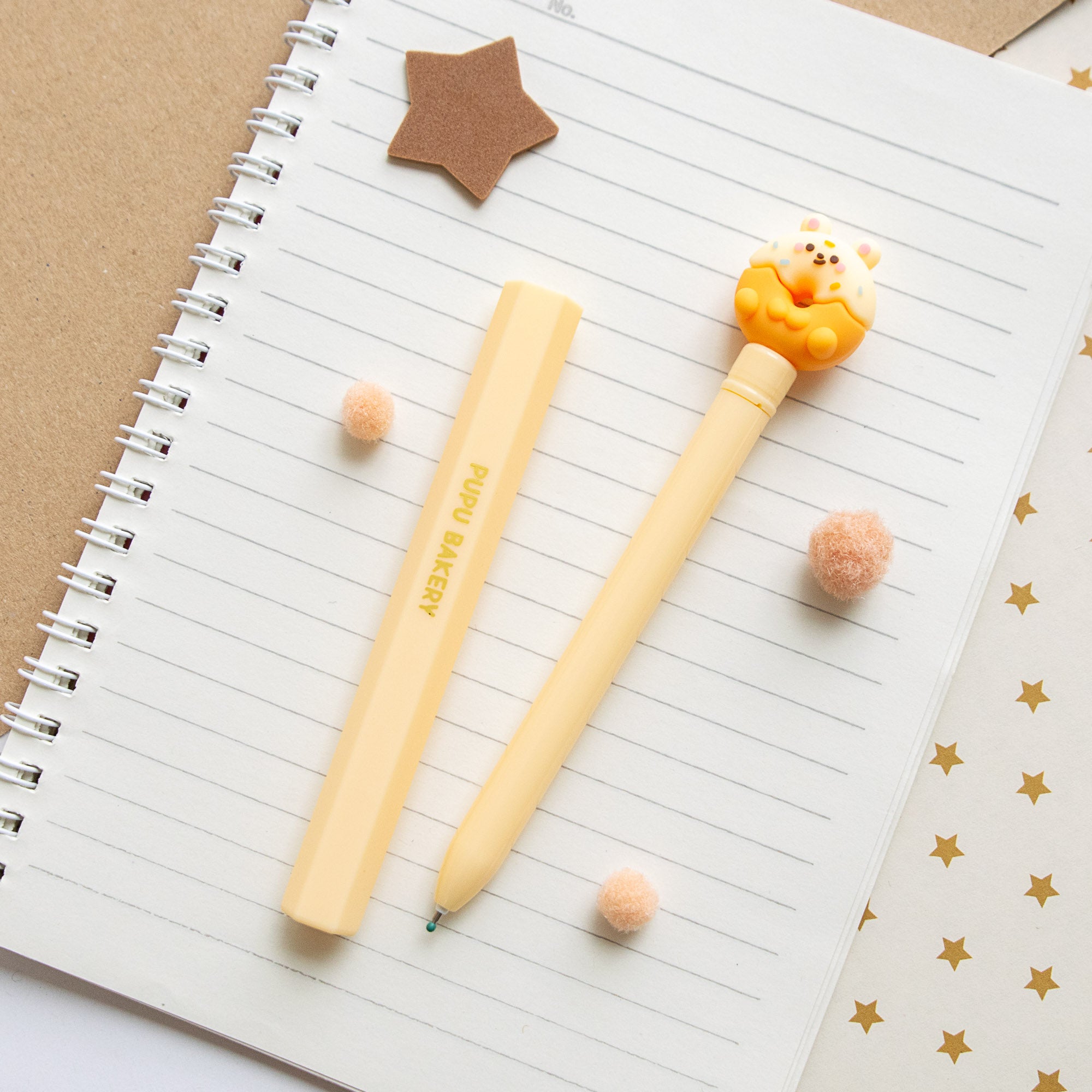 Stylo Kawaii Glossy Tube - Ourson Donut