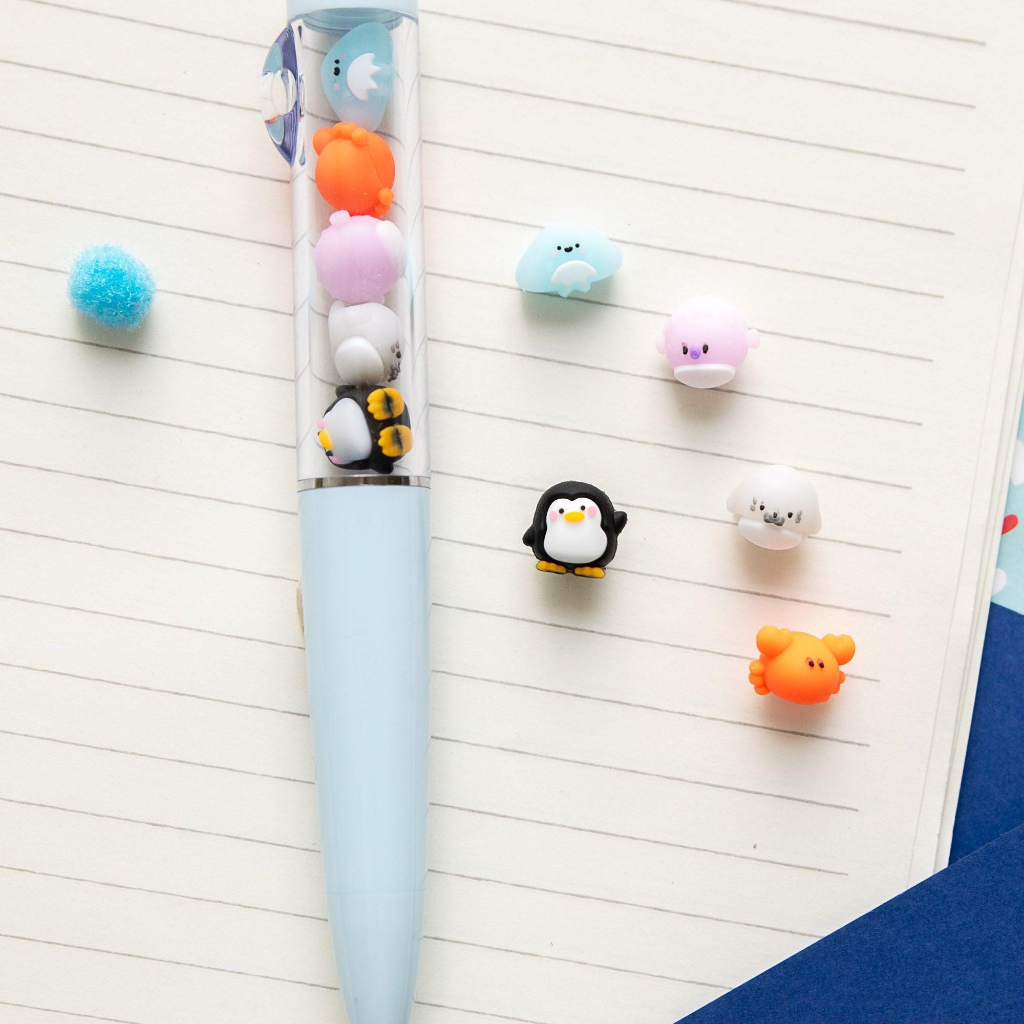 Stylo Kawaii - Mini Figurines Sous l'Océan