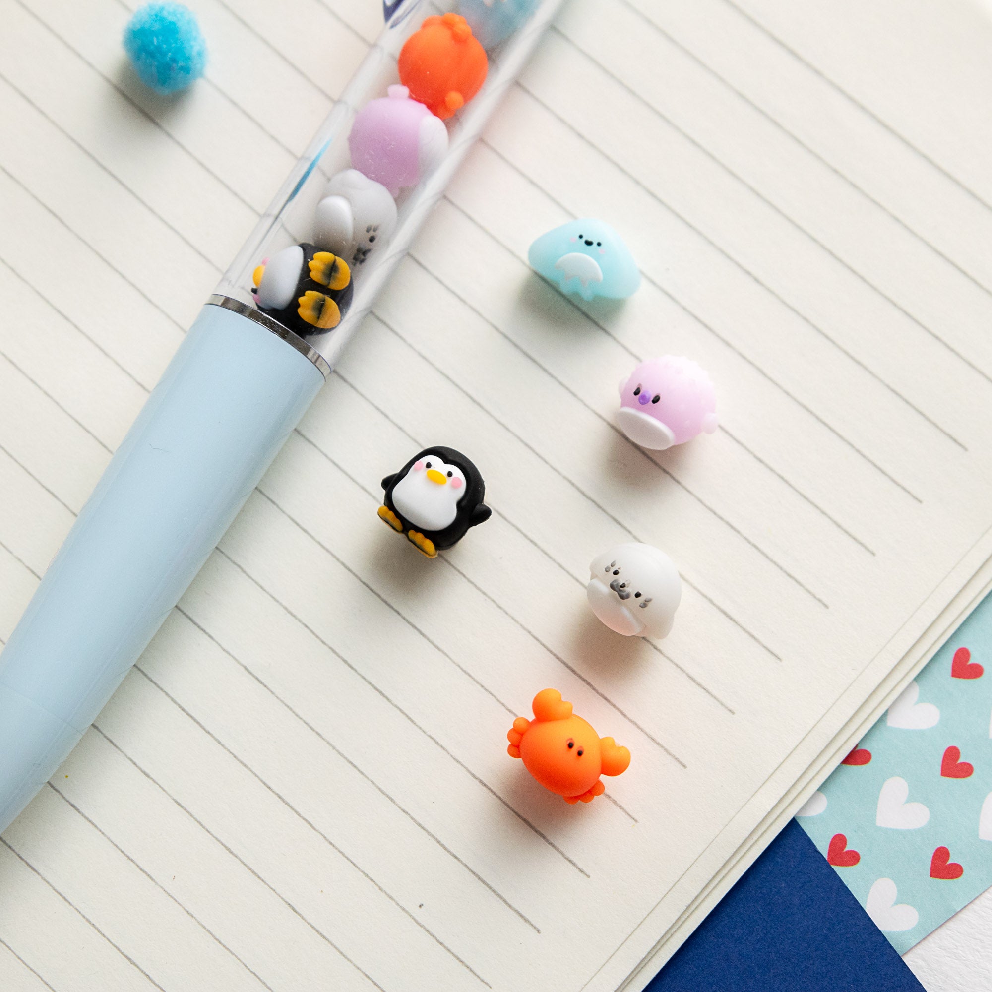 Stylo Kawaii - Mini Figurines Sous l'Océan