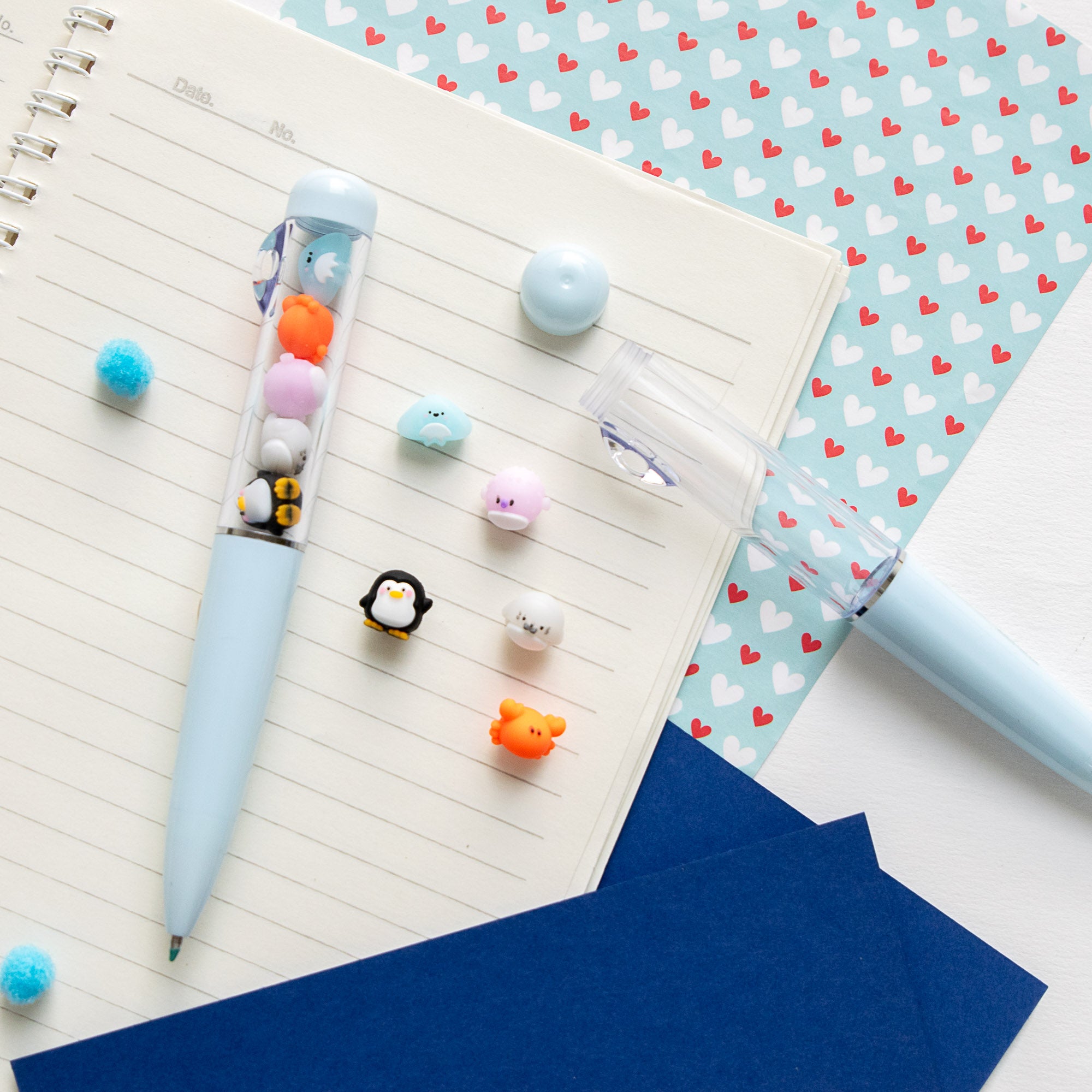 Stylo Kawaii - Mini Figurines Sous l'Océan