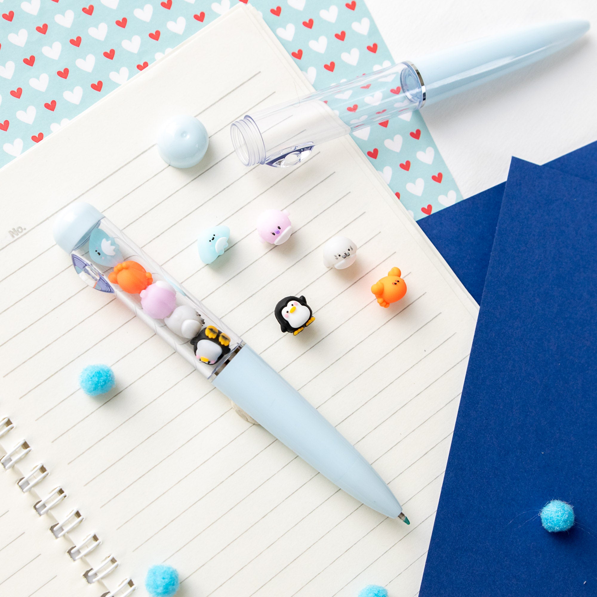 Stylo Kawaii - Mini Figurines Sous l'Océan