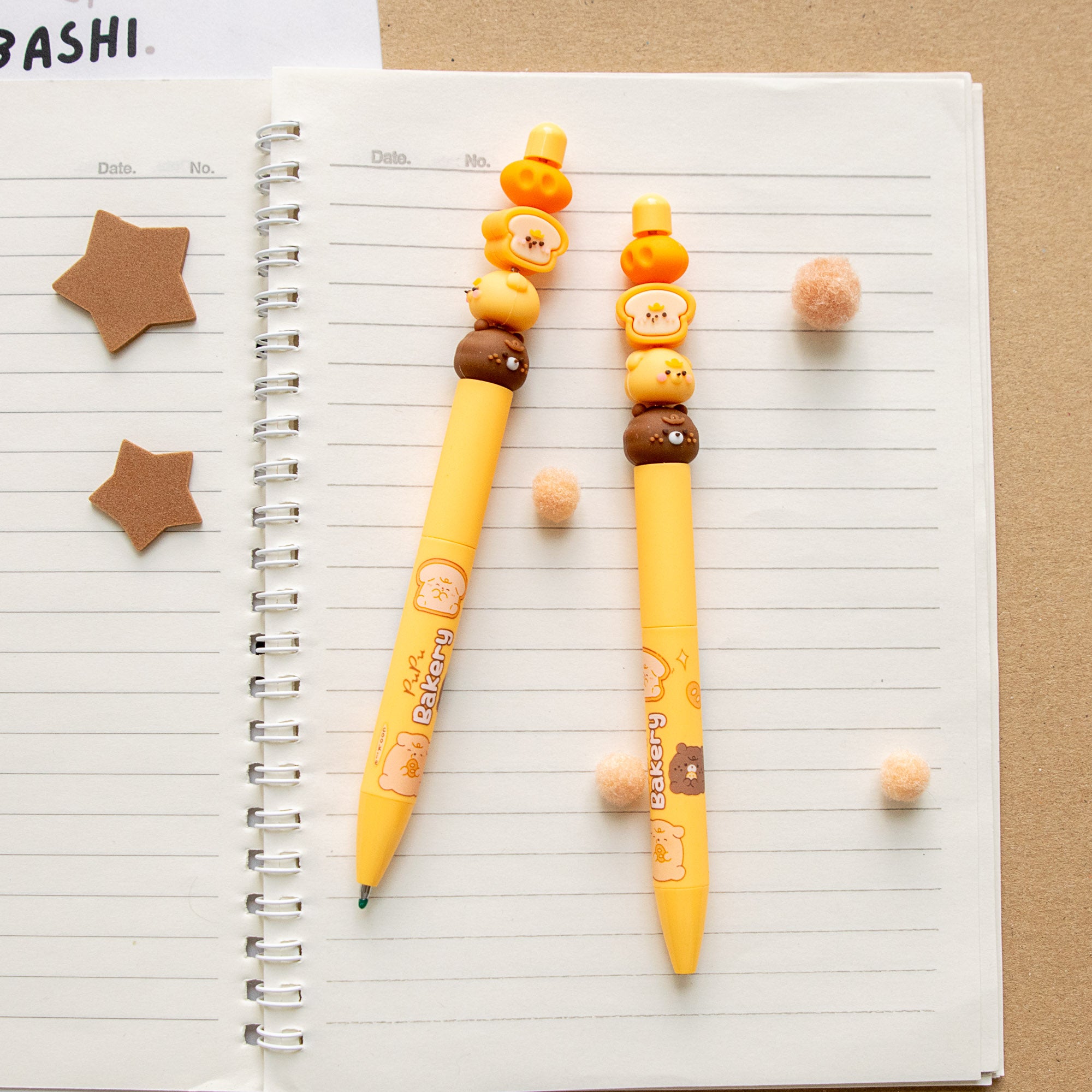 Stylo Kawaii - Mini Figurines Toast & Brioche