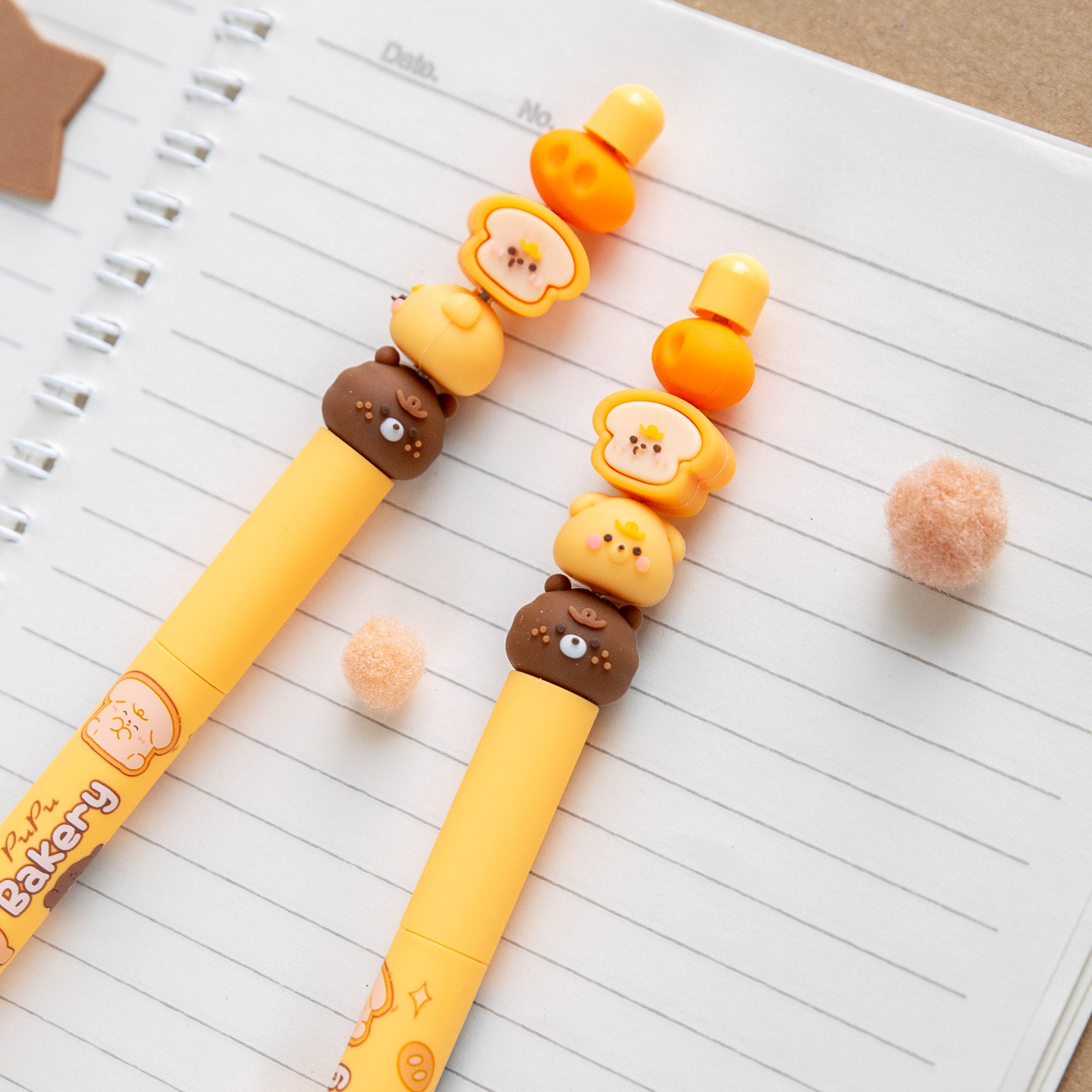 Stylo Kawaii - Mini Figurines Toast & Brioche