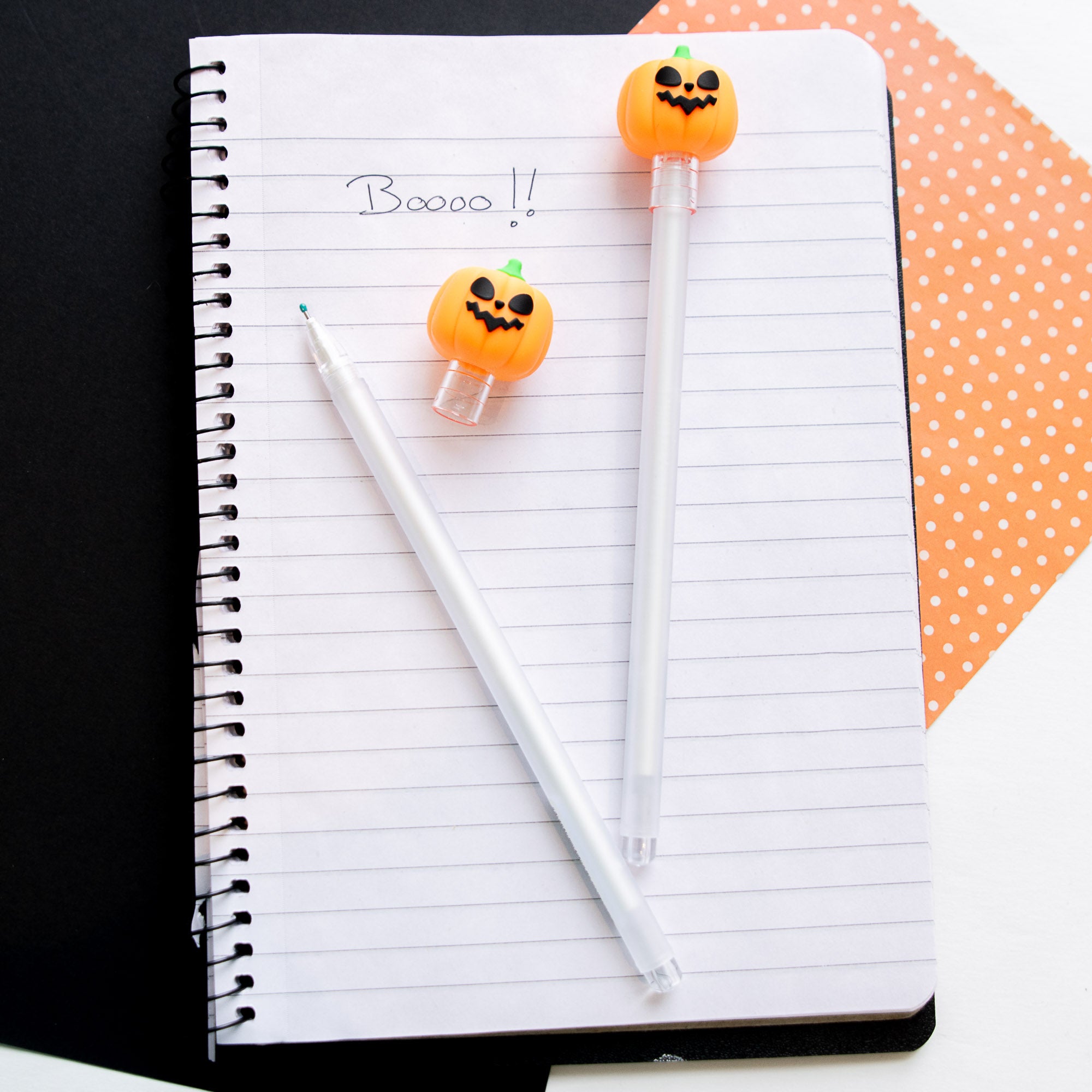 Stylo Gel Kawaii - Embout 3D Halloween Citrouille