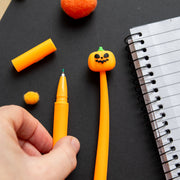Stylo Souple à Secouer - Citrouille Halloween