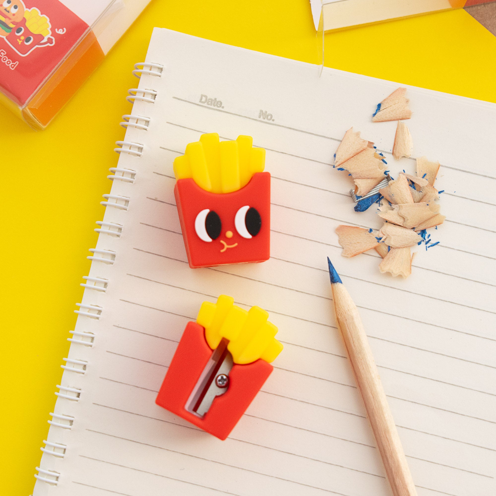 Taille-Crayon Kawaii Cornet de Frites