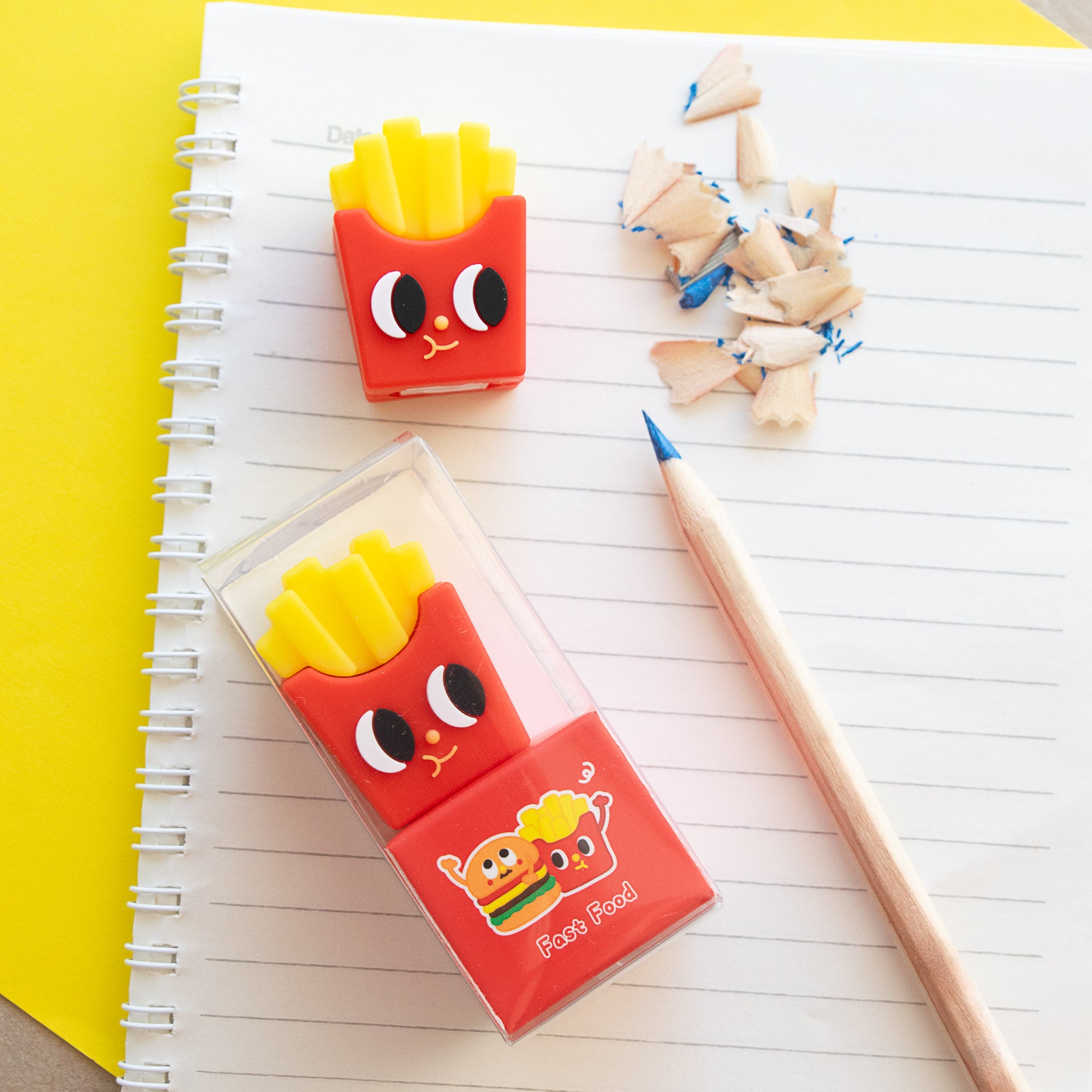 Taille-Crayon Kawaii Cornet de Frites