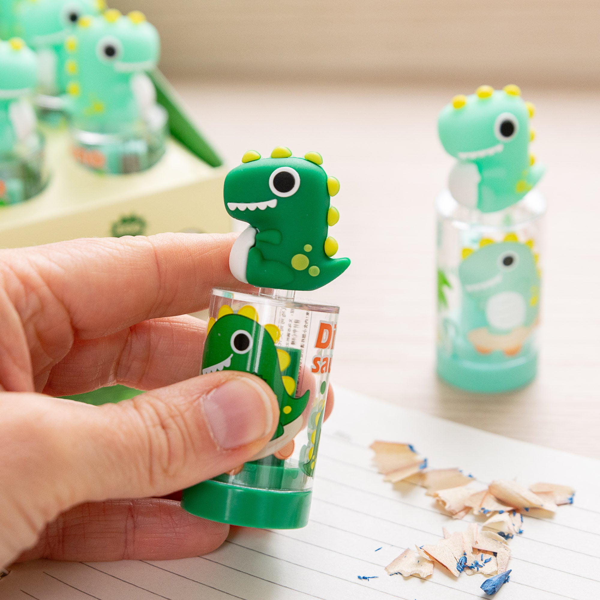 Taille-Crayon avec réservoir - Dinosaure
