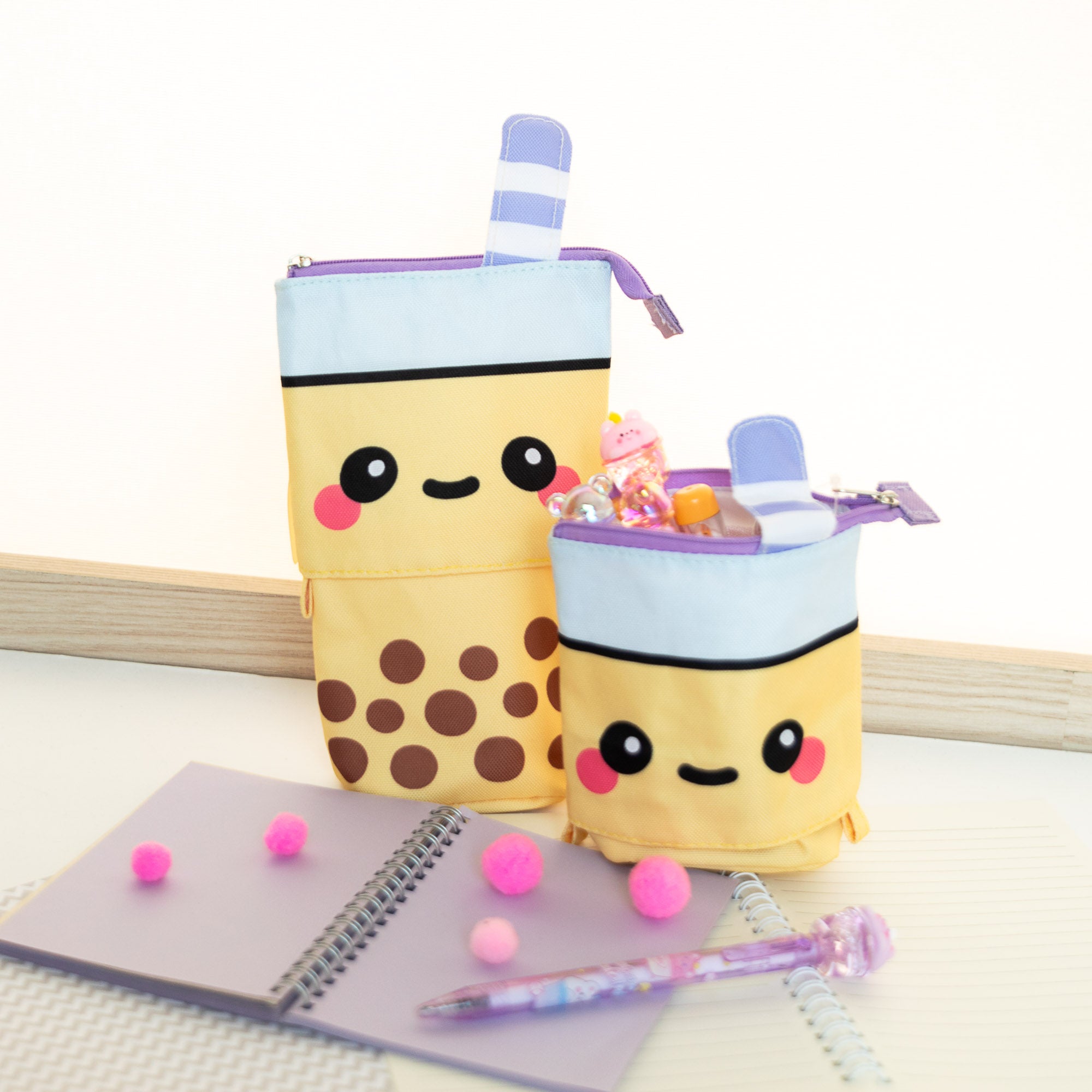 Trousse Rétractable Kawaii Bubble Tea