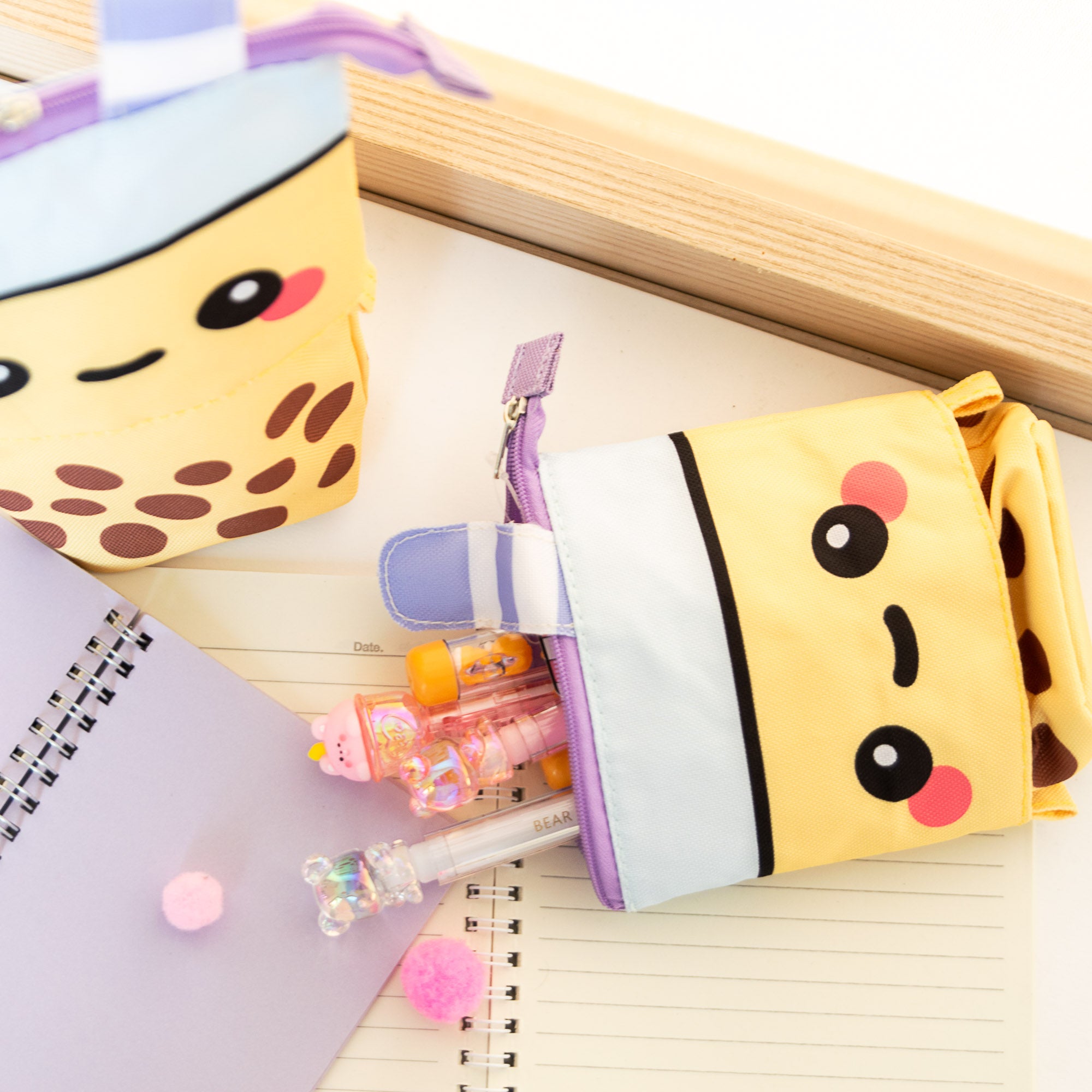 Trousse Rétractable Kawaii Bubble Tea