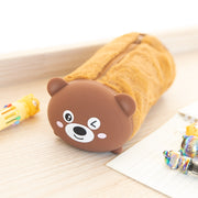 Trousse en Peluche & Silicone Ourson