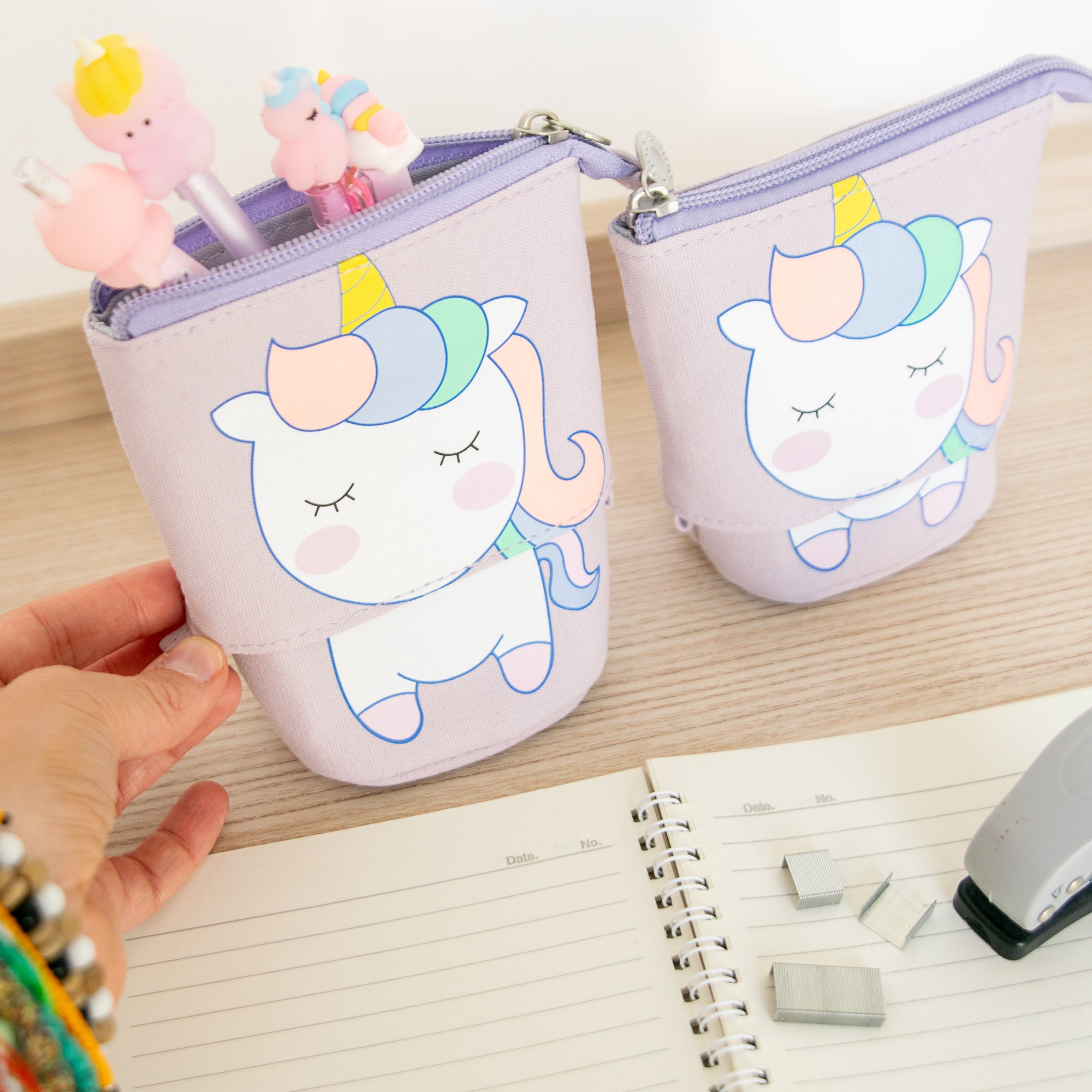 Trousse Rétractable Kawaii Licorne