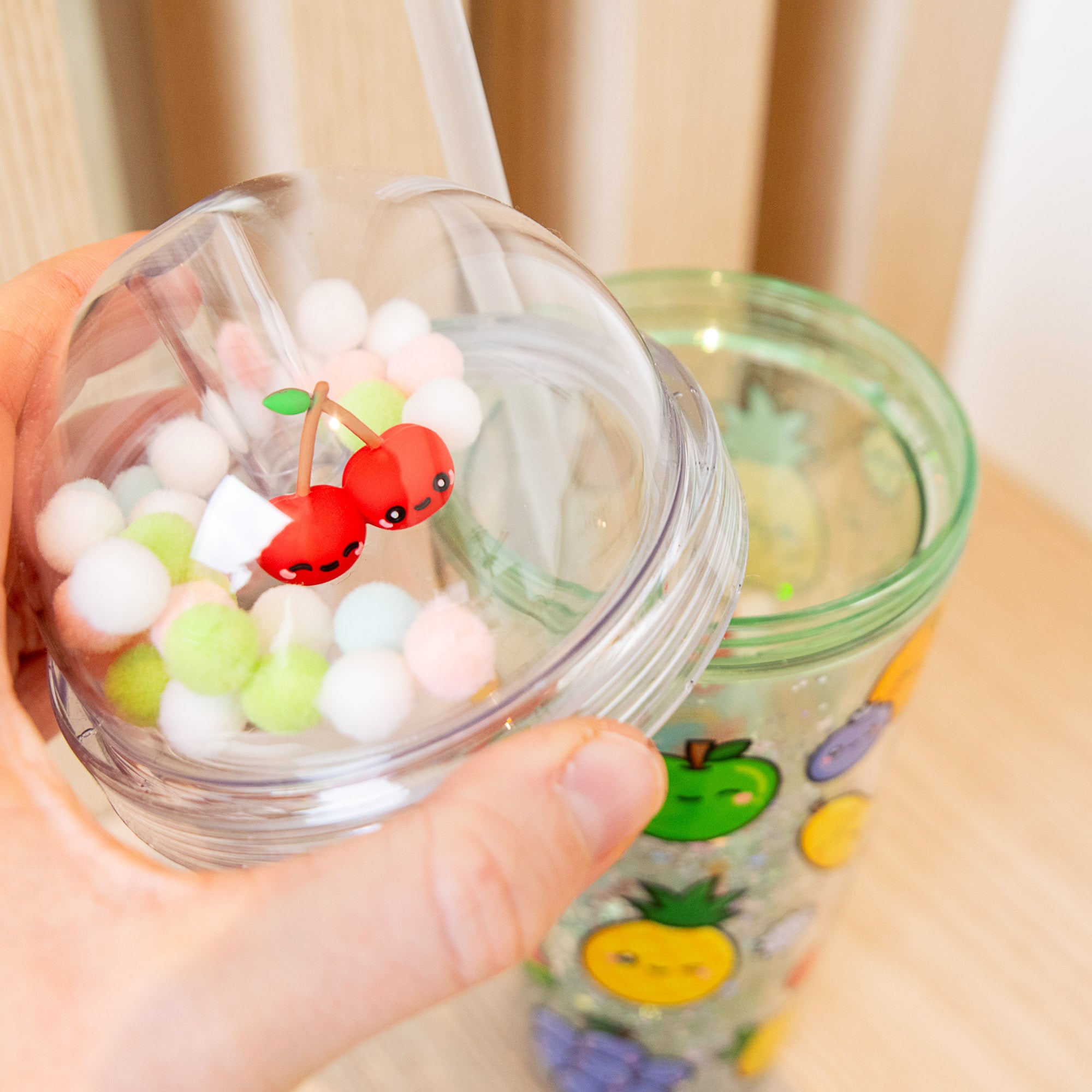 Gobelet Incassable avec Paille - Fruits - 500 ml