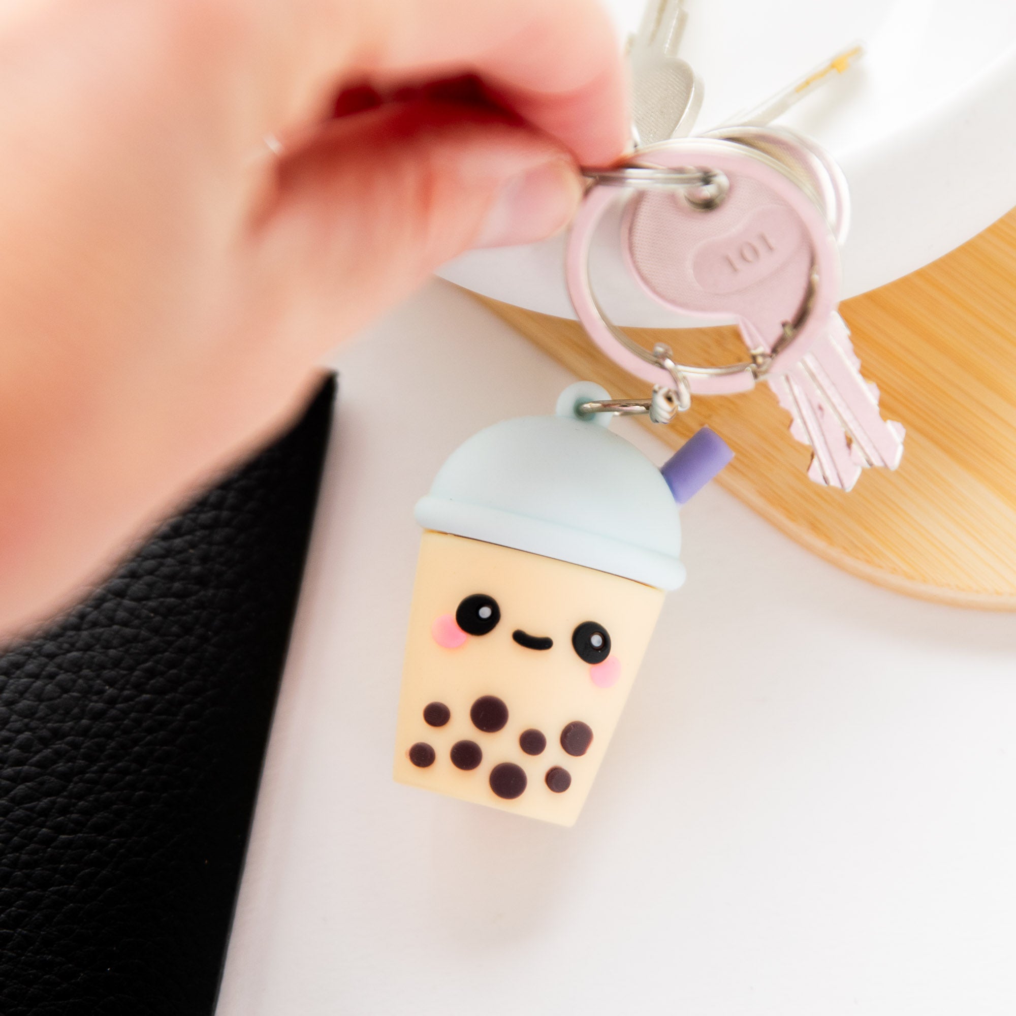 Porte-clés Kawaii Boba le Bubble Tea