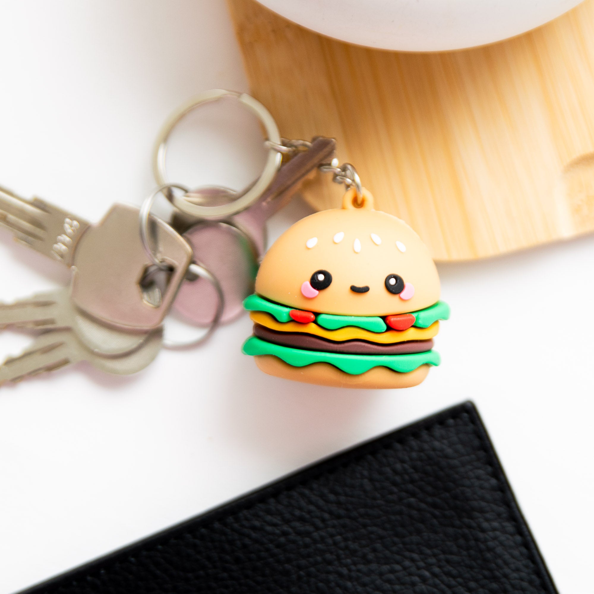 Porte-clés Kawaii Hammy le Hamburger