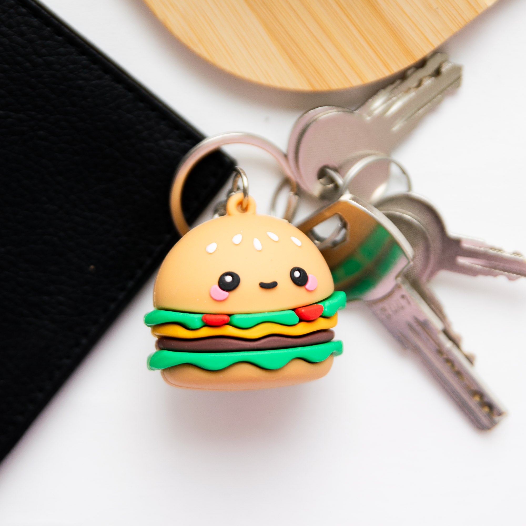 Porte-clés Kawaii Hammy le Hamburger