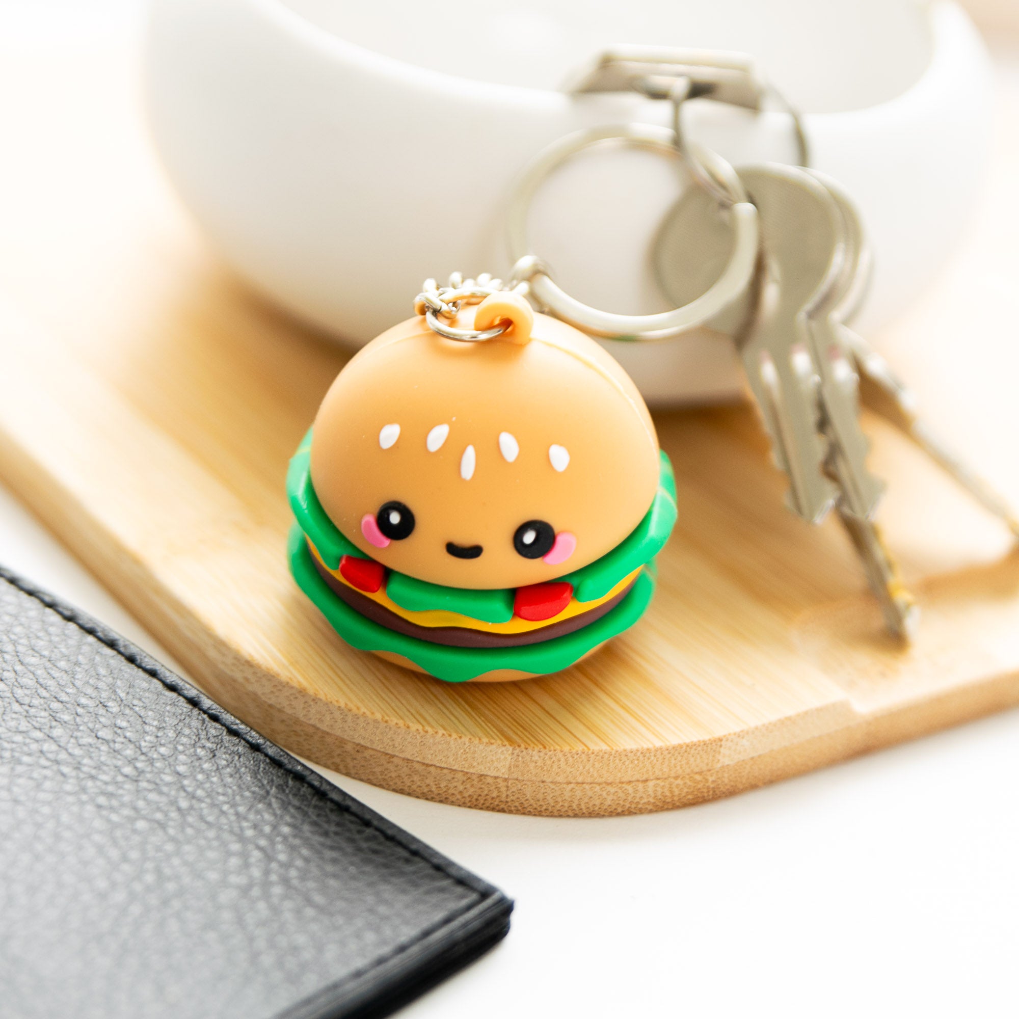 Porte-clés Kawaii Hammy le Hamburger