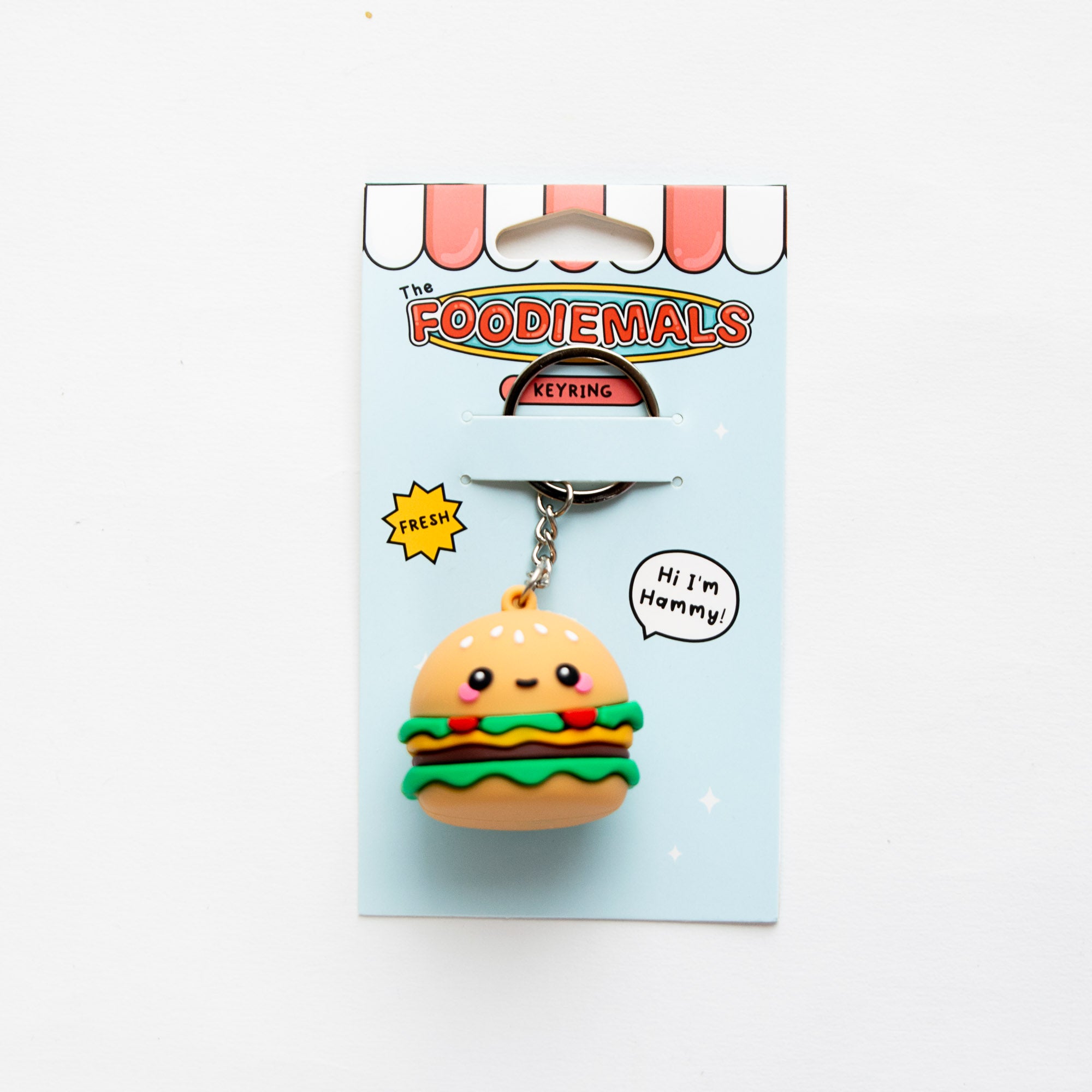 Porte-clés Kawaii Hammy le Hamburger