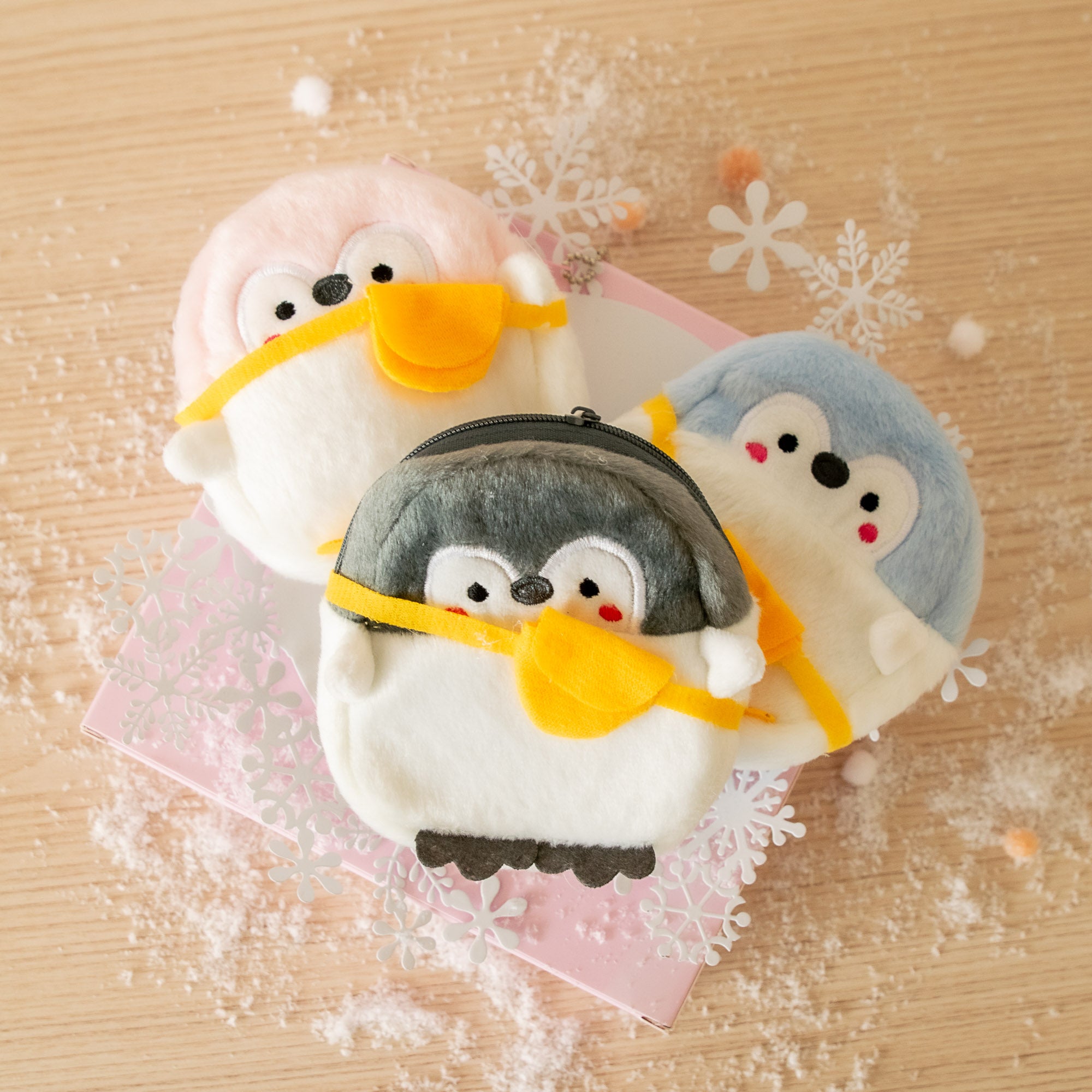 Porte Monnaie Peluche Pingouin