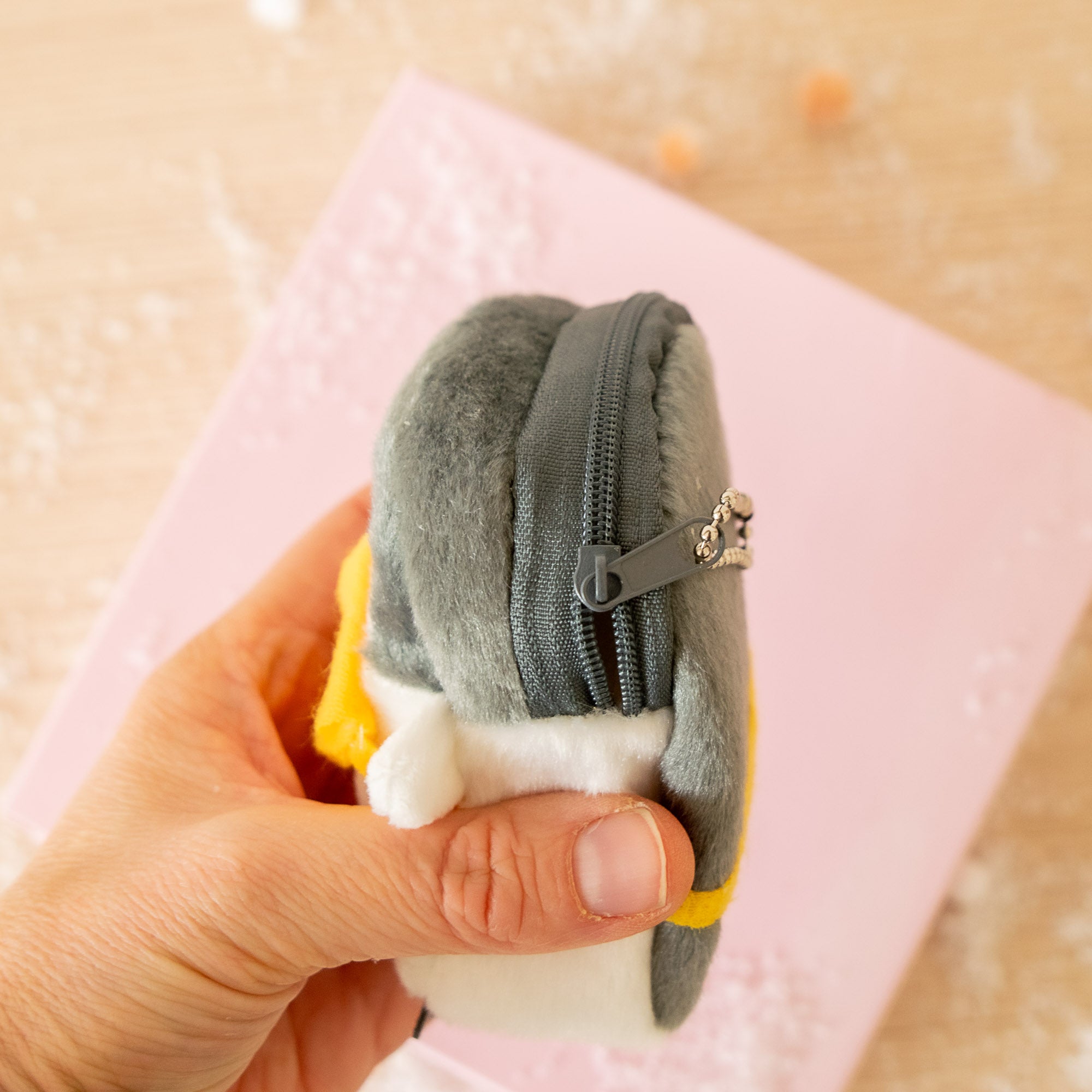 Porte Monnaie Peluche Pingouin
