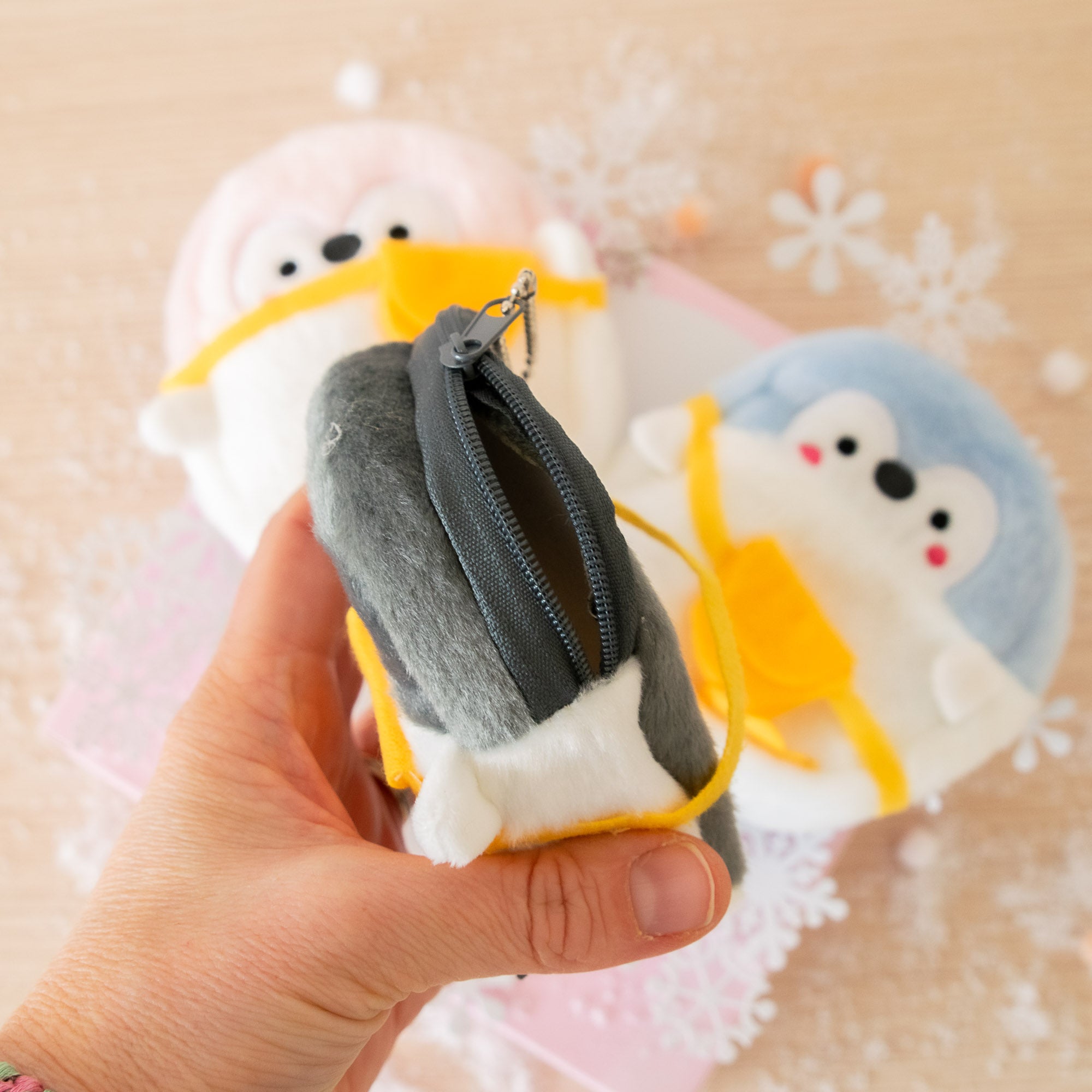 Porte Monnaie Peluche Pingouin
