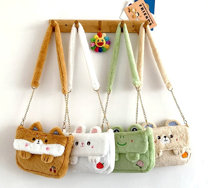 Sac Bandoulière en Peluche Lapin